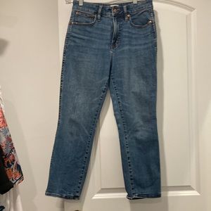 J crew Curvy Vintage Slim Straight Jeans in Warm Surf Wash size 27 petite